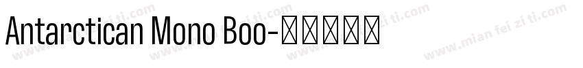 Antarctican Mono Boo字体转换
